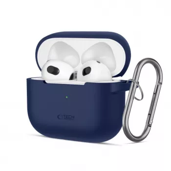 Tech-Protect silikónový kryt s háčikom pre Apple AirPods 3 - modrý