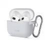 Tech-Protect silikónové puzdro s háčikom pre Apple AirPods 3 - sivé