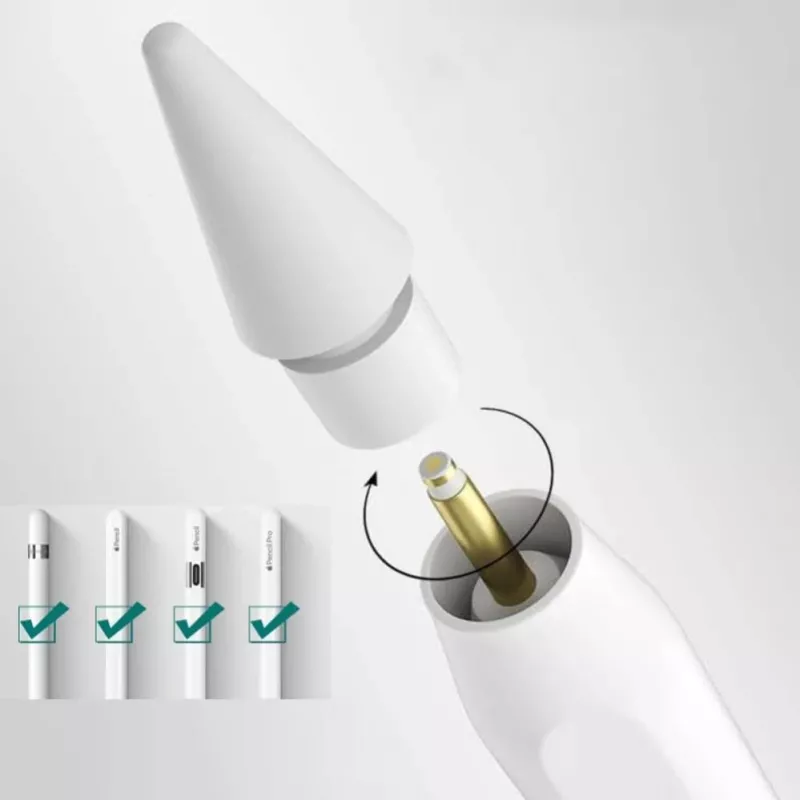 Tech-Protect hroty pre Apple Pencil, balenie 4 ks - biela