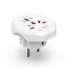 Tech-Protect Universal WL-09 univerzálny cestovný adaptér z EÚ biely