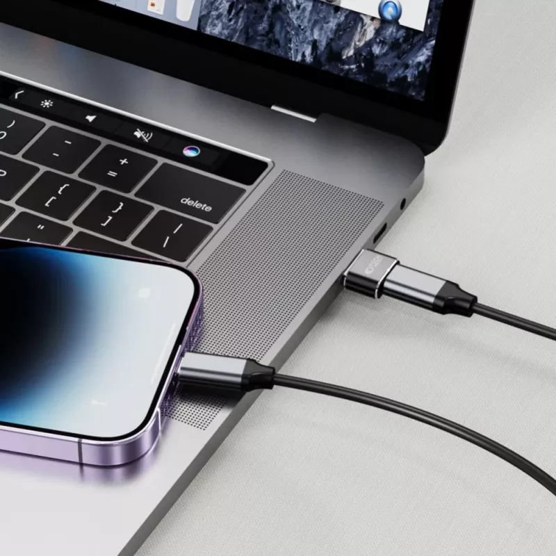 Tech-Protect USB-A (samec) na USB-C (samica) adaptér - USB 3.0, 5 Gbps, Space Grey