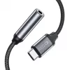 Tech-Protect USB-C na 3,5 mm mini jack audio adaptér (konektor samica) - čierny