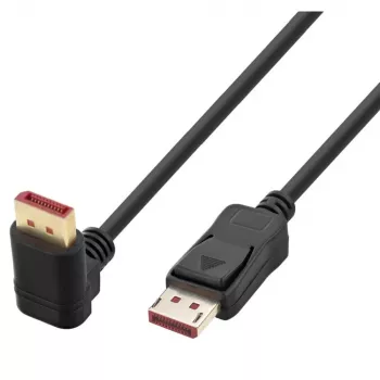 Techly DisplayPort 1.4 kábel M/M 4K@120Hz 2m čierny jednostranne zahnutý ICOC-DSP-A14-020NT9