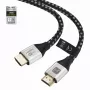 Techly ICOC-HDMI21-8-010T HDMI 2.1 kábel 1 m 48Gbps 8K 10K pletený čierny