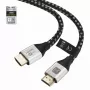 Techly ICOC-HDMI21-8-020T HDMI 2.1 kábel 8K 10K 48Gbps 2m čierny pletený