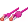 Tecline 5 m Cat6 S/FTP patch kábel, RJ-45 konektor na konektor, purpurová 71505P