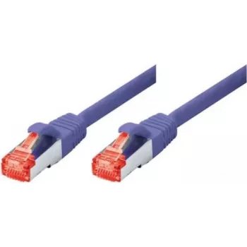 TECLINE Cat 6 S-STP PIMF patch kábel, fialový, 0,5 m, Slim Bend Protection 71500V