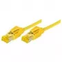TECLINE Cat 6a S/FTP patch kábel, PiMF, žltý, 1,5 m, 10 Gbps, LSZH, Hirose TM31 722015Y