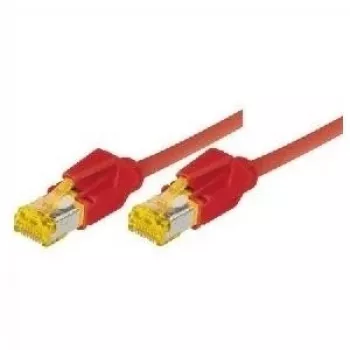 TECLINE Cat 6a S/FTP patch kábel, červená, 0,5 m, LSZH, Hirose TM31, 10 Gbps 72200R