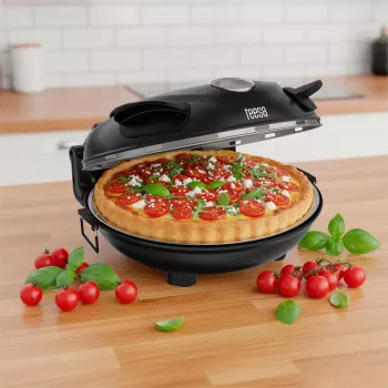 TEESA SUPREME pizza pec, 1200 W, 32 cm, priehľadné okienko, vyberateľný kameň