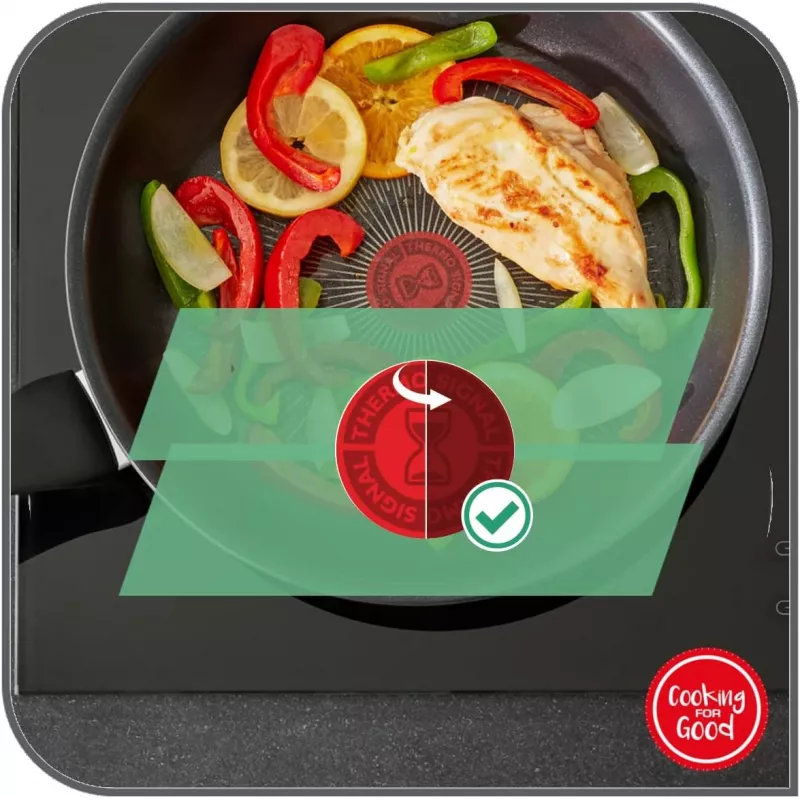 Tefal Duetto+ panvica 28 cm, nerez, titánová nepriľnavá úprava, indukcia - G7320634