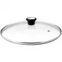 Tefal sklenený kryt Ø30cm – kryt z tvrdeného skla pre riad s parným otvorom, nerezový okraj, vhodný do umývačky riadu