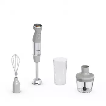 Tefal Quickchef+ HB673B30 tyčový mixér 1000 W sivý, nehrdzavejúca oceľ