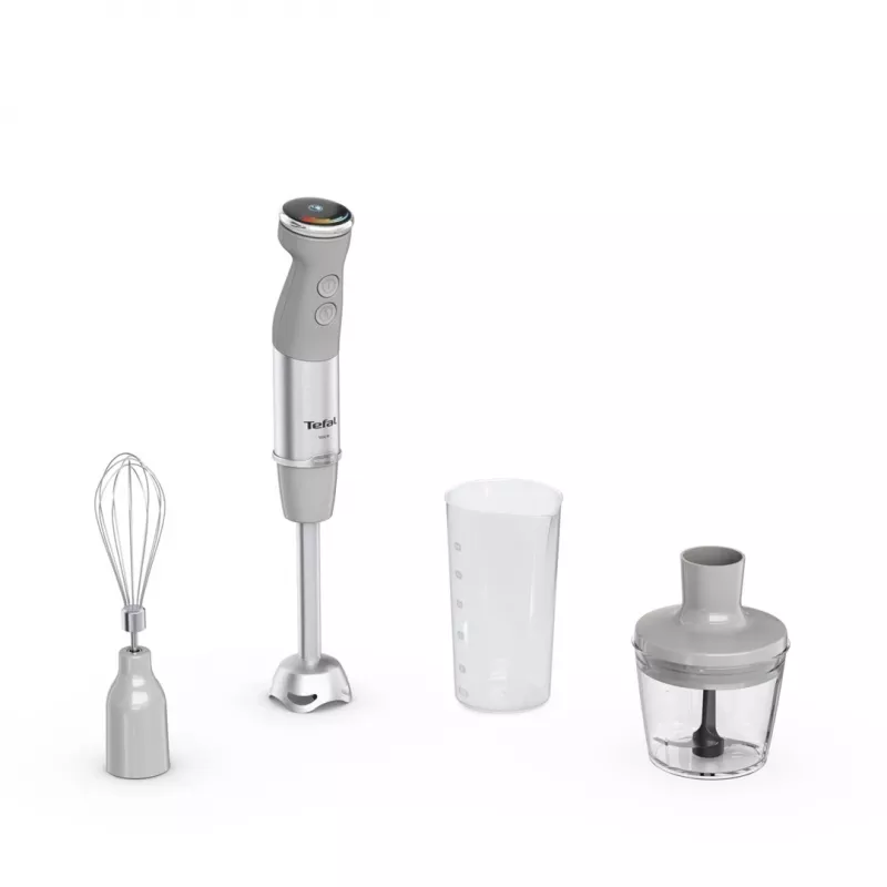 Tefal Quickchef+ HB673B30 tyčový mixér 1000 W sivý, nehrdzavejúca oceľ