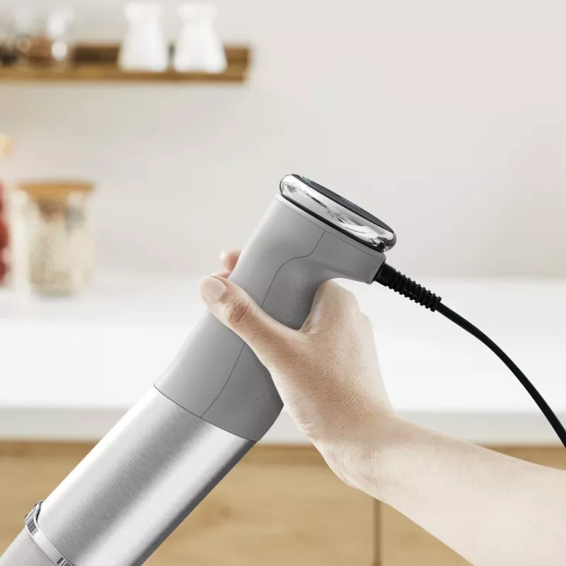Tefal Quickchef+ HB673B30 tyčový mixér 1000 W sivý, nehrdzavejúca oceľ