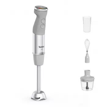 Tefal Quickchef+ HB673B30 tyčový mixér 1000 W sivý, nehrdzavejúca oceľ