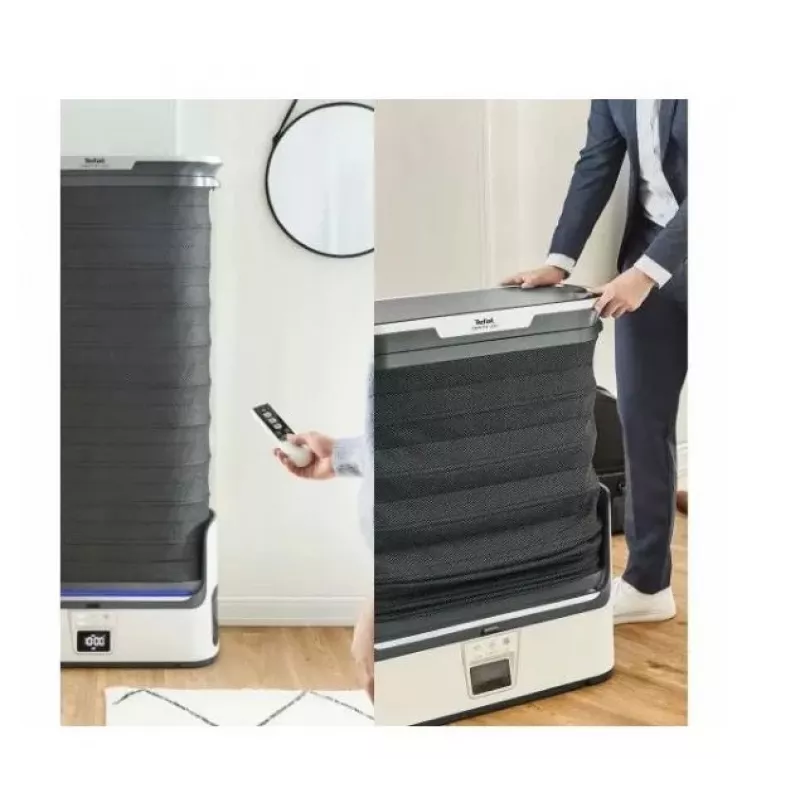 TEFAL YT4050E1 automatický parný box, 1800 W, 2 L nádrž, 3 programy, dotykový displej, skladací, biely