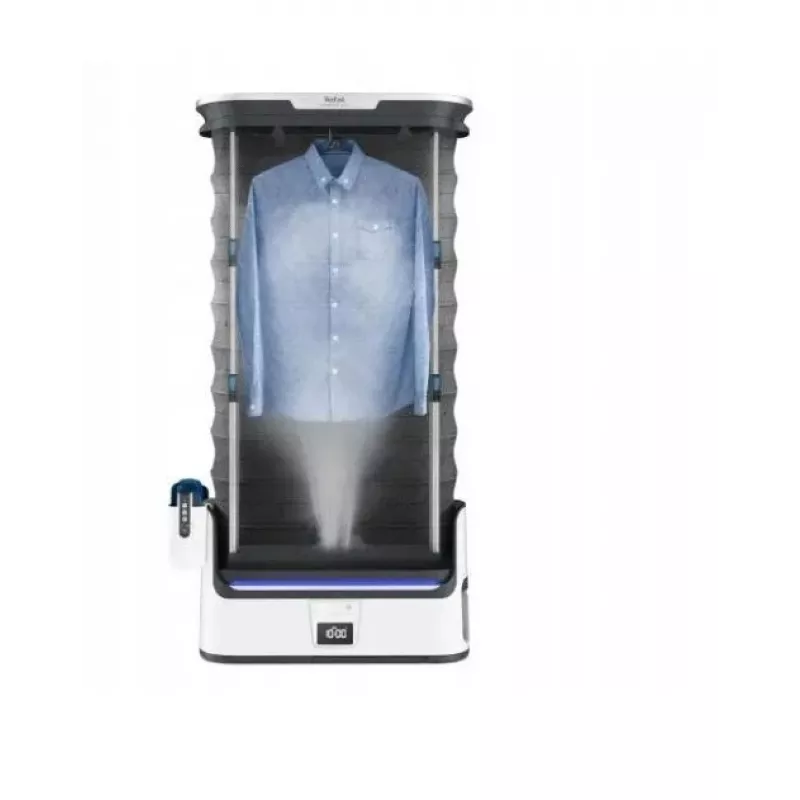 TEFAL YT4050E1 automatický parný box, 1800 W, 2 L nádrž, 3 programy, dotykový displej, skladací, biely