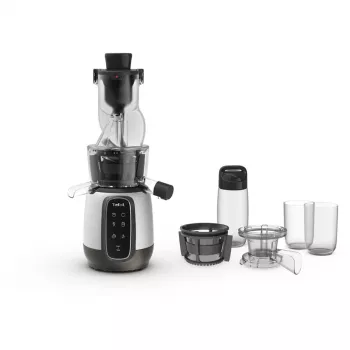 TEFAL ZC605D38 pomalý odšťavovač 150W Cold Press 35 RPM strieborná/čierna