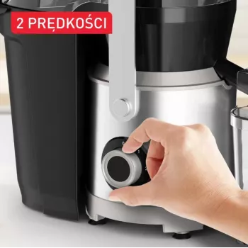 Tefal ZE660D10 odstredivý odšťavovač 800 W čierna/strieborná