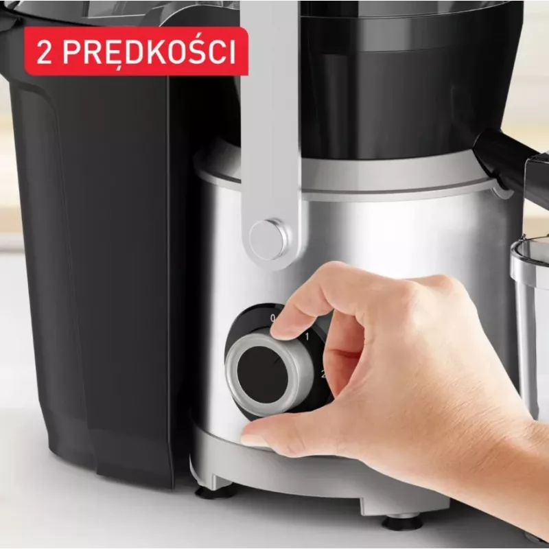 Tefal ZE660D10 odstredivý odšťavovač 800 W čierna/strieborná
