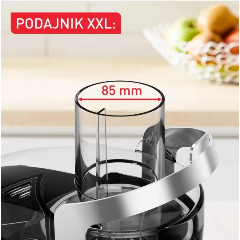Tefal ZE660D10 odstredivý odšťavovač 800 W čierna/strieborná