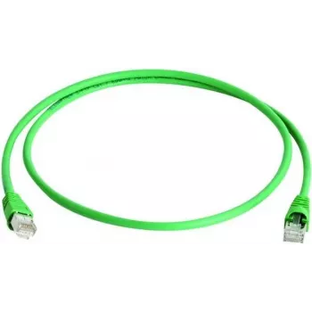 Telegärtner 100008571 RJ45 patch kábel, CAT 5e F/UTP, 3,0 m, zelená, samozhášacia, s ochranou proti zlomeniu