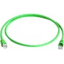 Telegärtner 100008571 RJ45 patch kábel, CAT 5e F/UTP, 3,0 m, zelený, samozhášacia, s ochranou proti zlomeniu