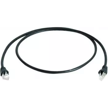 Telegärtner 100008948 CAT 5e F/UTP RJ45 patch kábel, 7,5 m, čierna, nehorľavý, ochrana proti zlomeniu