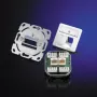 Telegärtner AMJ45 8/8 K Up/50 Cat.6A podomietková dátová zásuvka, 2x RJ45, tienená, perlovo biela RAL 1013 J00020A0501