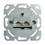 Telegärtner AMJ45 dátový pripojovací modul, 2-port RJ45, Cat.6A tienený, 10G, bez nástroja IDC, zinkové puzdro