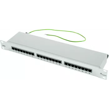TELEGÄRTNER Cat.5e 24-port RJ45 patch panel, 1U, 19