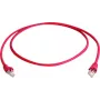 Telegärtner CAT 6A S/FTP crossover patch kábel, RJ45, 1 m, červený, LSZH L00000A0120