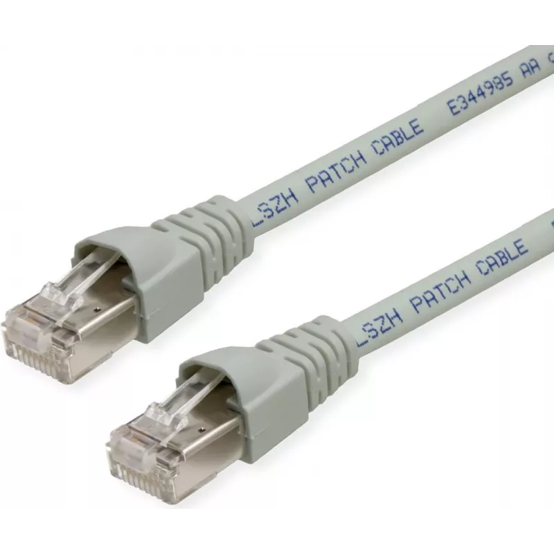 Telegärtner L00004A0104 Cat6a S/FTP sieťový patch kábel, 6 m, sivý