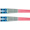 Telegärtner LC na LC OM4 duplex optický patch kábel, 2m, fialová 100011327
