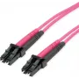 Telegärtner LC na LC OM4 duplex optický patch kábel, 2m, fialová 100011327