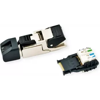 Telegärtner MFP8 RJ45 konektor samec Cat.6a T568B tienený s krytkou proti prachu (J00026A2001)