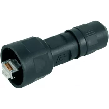 Telegärtner STX V1 RJ45 sada konektorov plastová verzia 1 rovná 8P8C čierna J80026A0009 1 ks