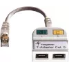 TELEGÄRTNER T-adapter Cat5e na 100Base-T/ISDN RJ45 splitter (J00029A0013)