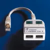 Telegärtner Token Ring splitter RJ45 konektor samec na 2x RJ45 konektor samica tienený svetlosivý J00029A0011