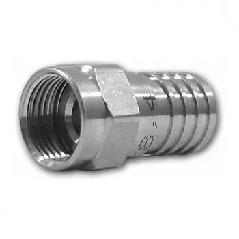 Televes FCR70 F-Type krimpovací konektor pre 7 mm koaxiálny kábel, niklovaná mosadz, 75 Ohm, 0-3000 MHz