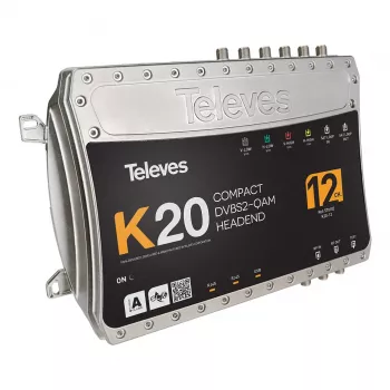 Televes K20-12 Compact Headend 12 transpondér DVB-S2 na QAM