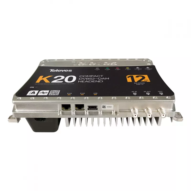 Televes K20-12 Compact Headend 12 transpondér DVB-S2 na QAM