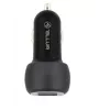 Tellur dvojitá USB nabíjačka do auta s QC 3.0, 6A čierna
