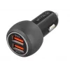 Tellur dvojitá USB nabíjačka do auta s QC 3.0, 6A čierna