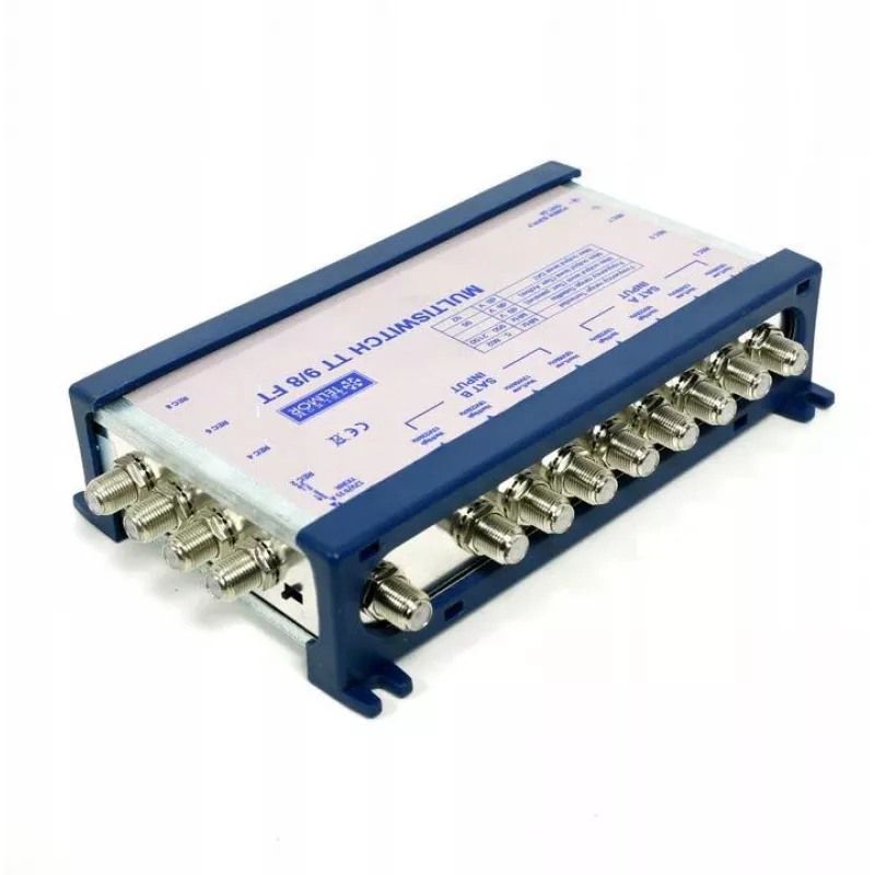 TELMOR Multiswitch TT 9/8 terminál 8 satelitných vstupov 1 terestriálny vstup 8 výstupov