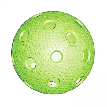 Tempish TRIX floorballová lopta zelená 72mm 23g 26-dierová PE tréningová hracia