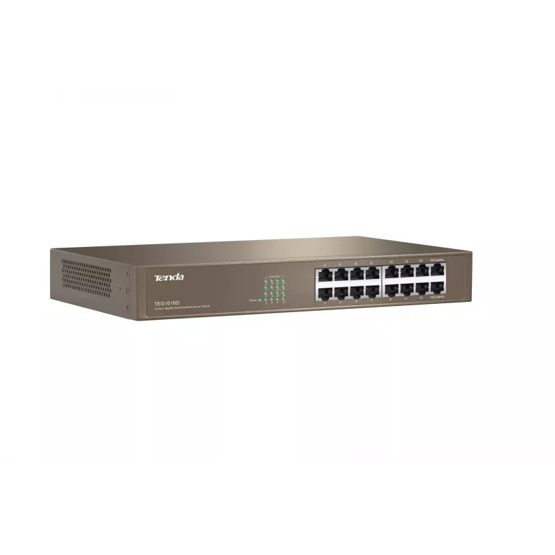 Tenda 16-port Gigabit Ethernet switch neřízený modrý