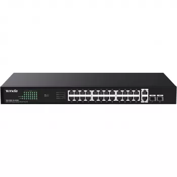 Tenda TEG1128P-24-410W neřízený PoE+ switch 26x1GbE 2xSFP 410W