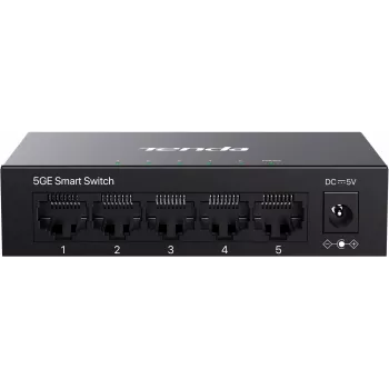 Tenda TEG2205D Web Smart L2 Cloud Managed switch, 5x 10/100/1000 Mbps, kov, bez ventilátora